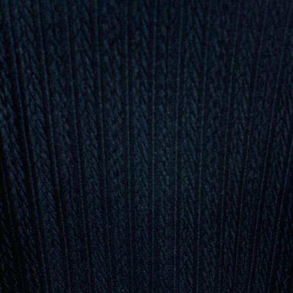 Jones New York Black Delicate Cable Knit Funnel Neck Knit Sweater Size M NWOT - Picture 3 of 7